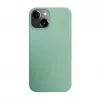 iLike Capa de silicone e plástico para Apple iPhone 14 Eco Print Design flor verde