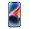 iLike Capa de silicone e plástico para Apple iPhone 14 Eco Print Design flor verde