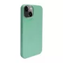 iLike Capa de silicone e plástico para Apple iPhone 14 Eco Print Design flor verde