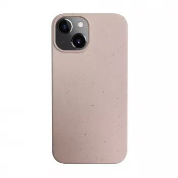 iLike Capa de silicone e plástico para Apple iPhone 14 Eco Print Design bege