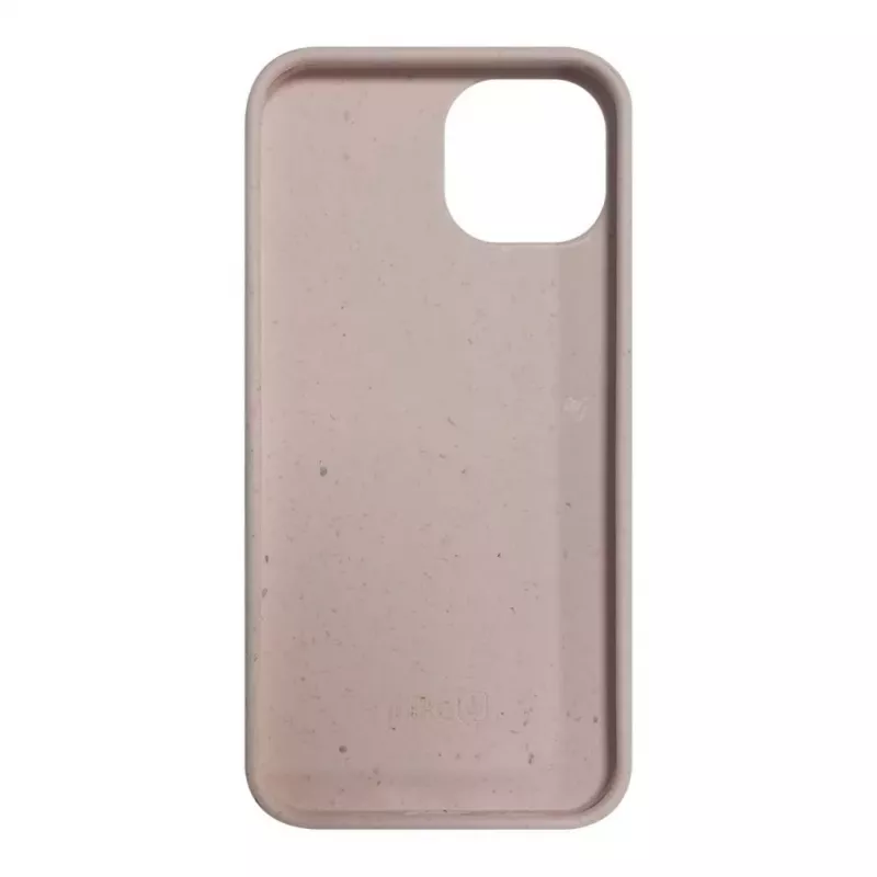 iLike Capa de silicone e plástico para Apple iPhone 14 Eco Print Design bege