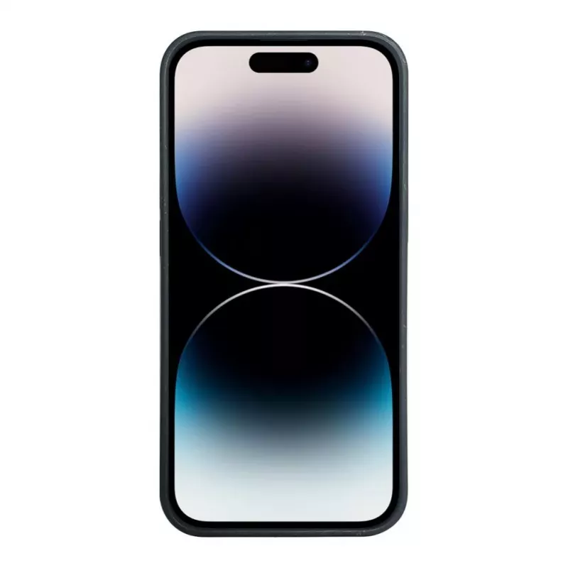 iLike Capa de silicone e plástico para Apple iPhone 14 Pro Max Eco Print Design preta
