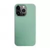 iLike Capa de silicone e plástico para Apple iPhone 14 Pro Max Eco Print Design flor verde