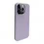 iLike Capa de silicone e plástico para Apple iPhone 14 Pro Max Eco Print Design flor lilás