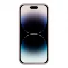 iLike Capa de silicone e plástico para Apple iPhone 14 Pro Max Eco Print Design bege