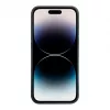 ILIKE Capa de silicone e plástico para Apple iPhone 14 Pro Eco Print Design preta