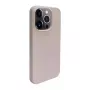 iLike Capa de silicone e plástico para Apple iPhone 14 Pro Eco Print Design bege