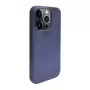 iLike Capa de silicone e plástico para Apple iPhone 14 Pro Max Eco Print Design azul