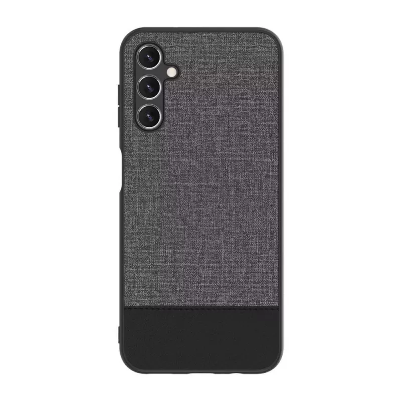 iLike Capa traseira em pele sintética para Samsung Galaxy A14 5G cinzenta