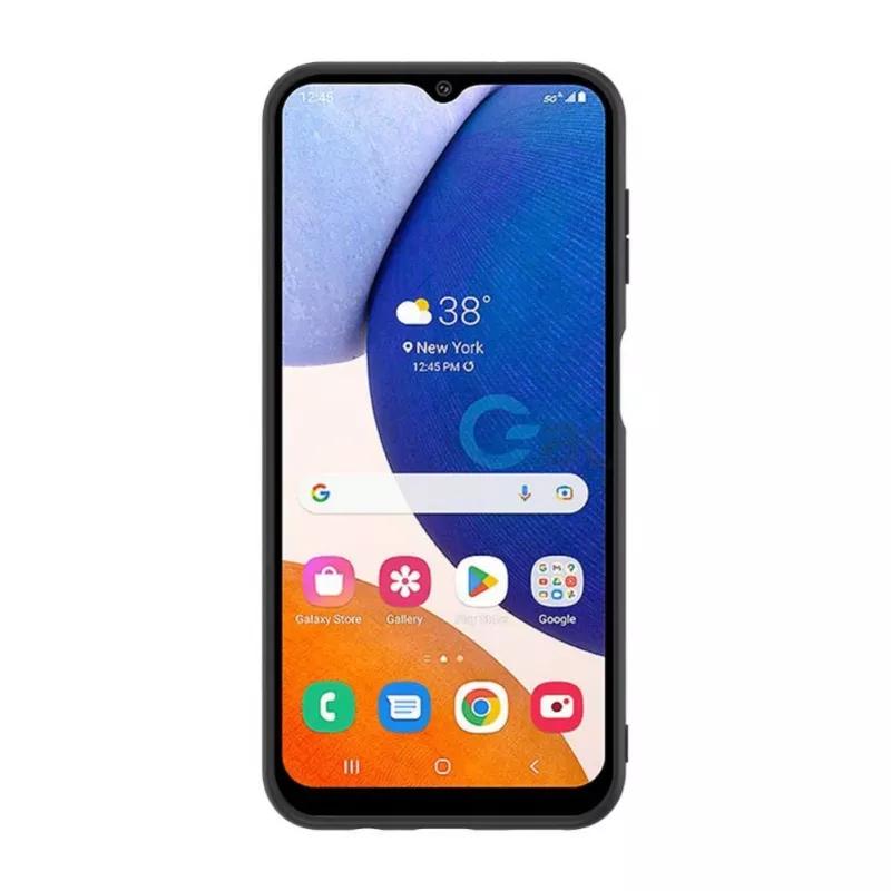 iLike Capa traseira em pele sintética para Samsung Galaxy A14 5G cinzenta