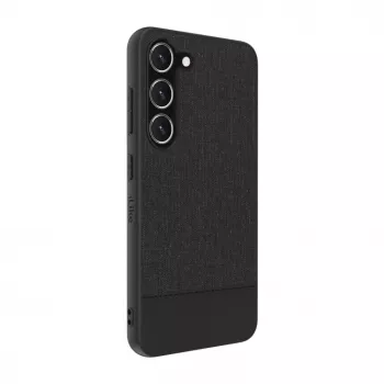 iLike Capa traseira em pele sintética para Samsung Galaxy S23 Plus preta