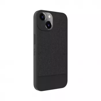Capa traseira de couro plástico iLike para Apple iPhone 14 preto