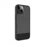 Capa traseira de couro plástico iLike para Apple iPhone 14 cinzento