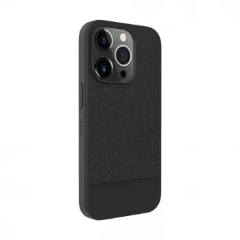 Capa traseira de couro plástico iLike para Apple iPhone 14 Pro preto