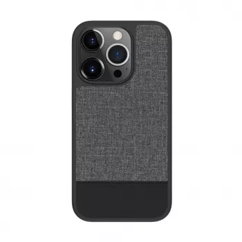 Capa traseira de couro plástico iLike para Apple iPhone 14 Pro cinzento