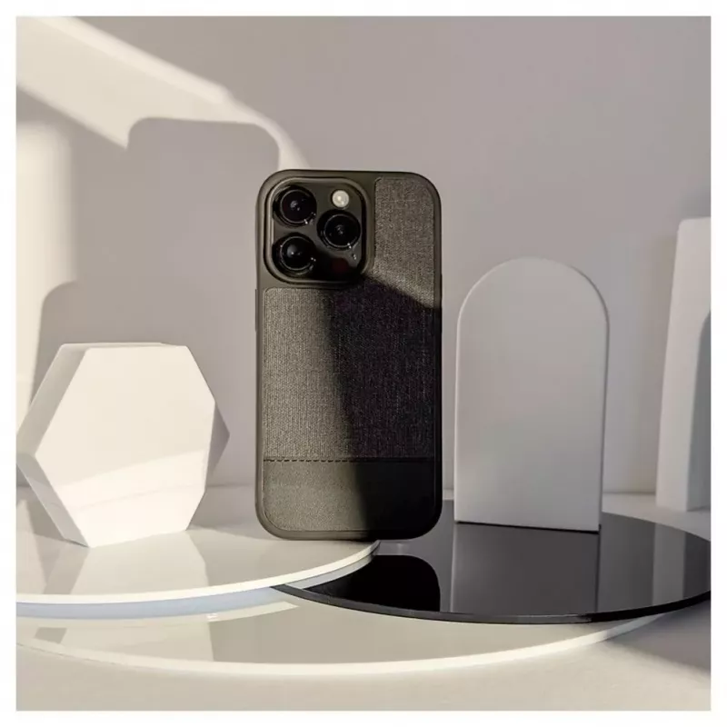 Capa traseira de couro plástico iLike para Apple iPhone 14 Pro cinzento