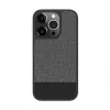 Capa traseira de couro plástico iLike para Apple iPhone 14 Pro Max cinzento