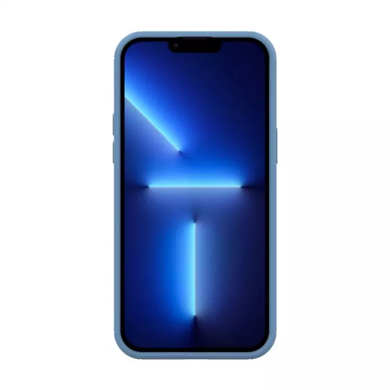 Capa híbrida Evelatus para Apple iPhone 13 Pro com MagSafe e proteção da câmara PC+TPU azul-claro