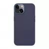 Capa Evelatus em pele genuína para Apple iPhone 13 com MagSafe azul
