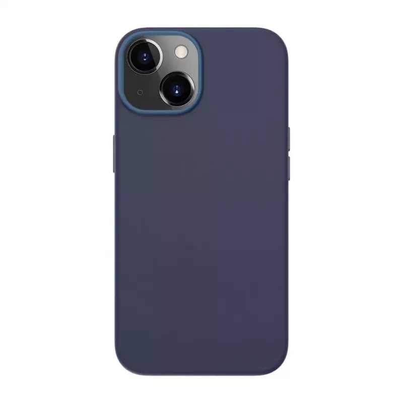 Capa Evelatus em pele genuína para Apple iPhone 13 com MagSafe azul