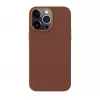 Capa EVELATUS em pele genuína para Apple iPhone 13 Pro com MagSafe castanho
