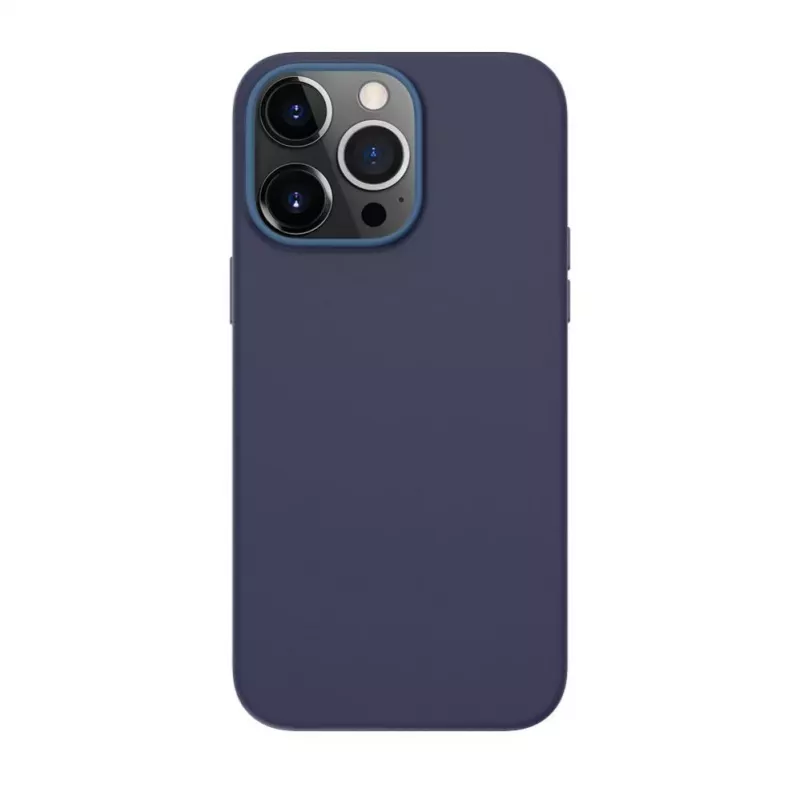 Capa Evelatus em pele genuína para Apple iPhone 13 Pro com MagSafe azul