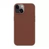 Capa Evelatus em pele genuína para Apple iPhone 14 com MagSafe castanho