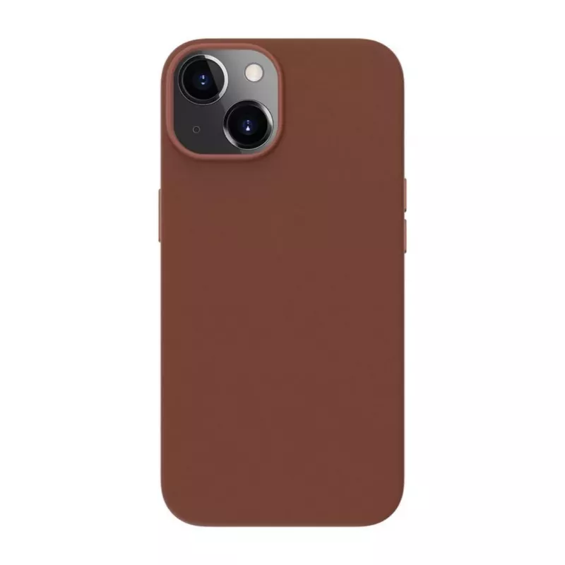 Capa Evelatus em pele genuína para Apple iPhone 14 com MagSafe castanho