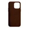Capa Evelatus em pele genuína para Apple iPhone 14 Pro Max com MagSafe castanho