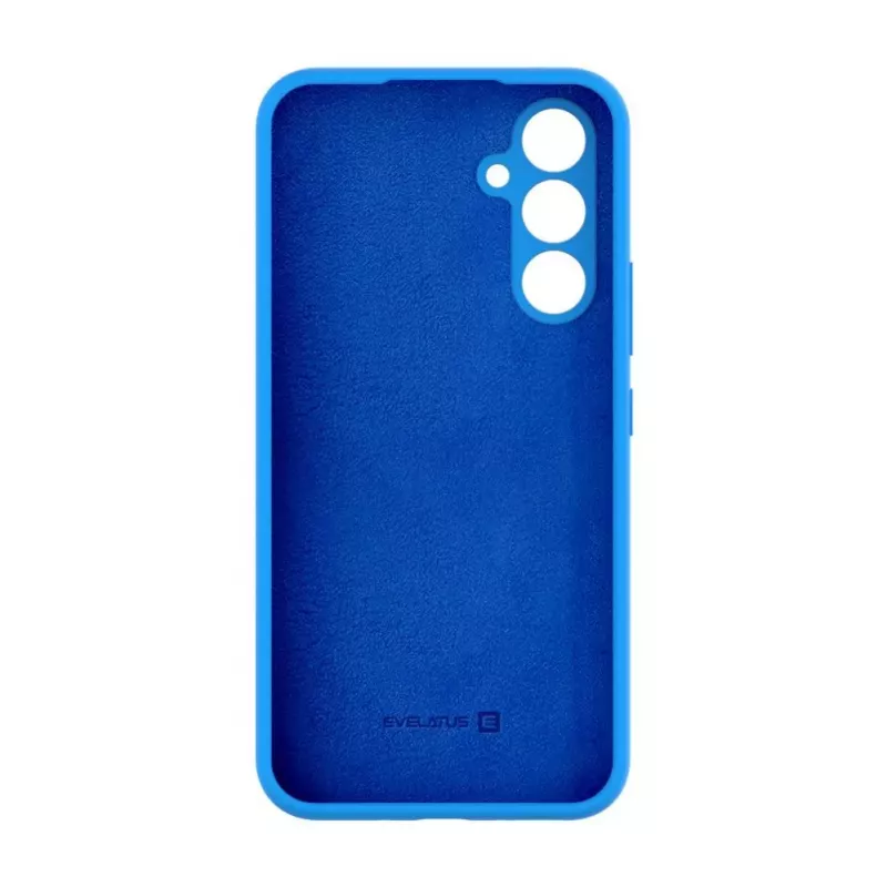 Capa de silicone Premium Soft Touch Evelatus para Samsung Galaxy A54 azul