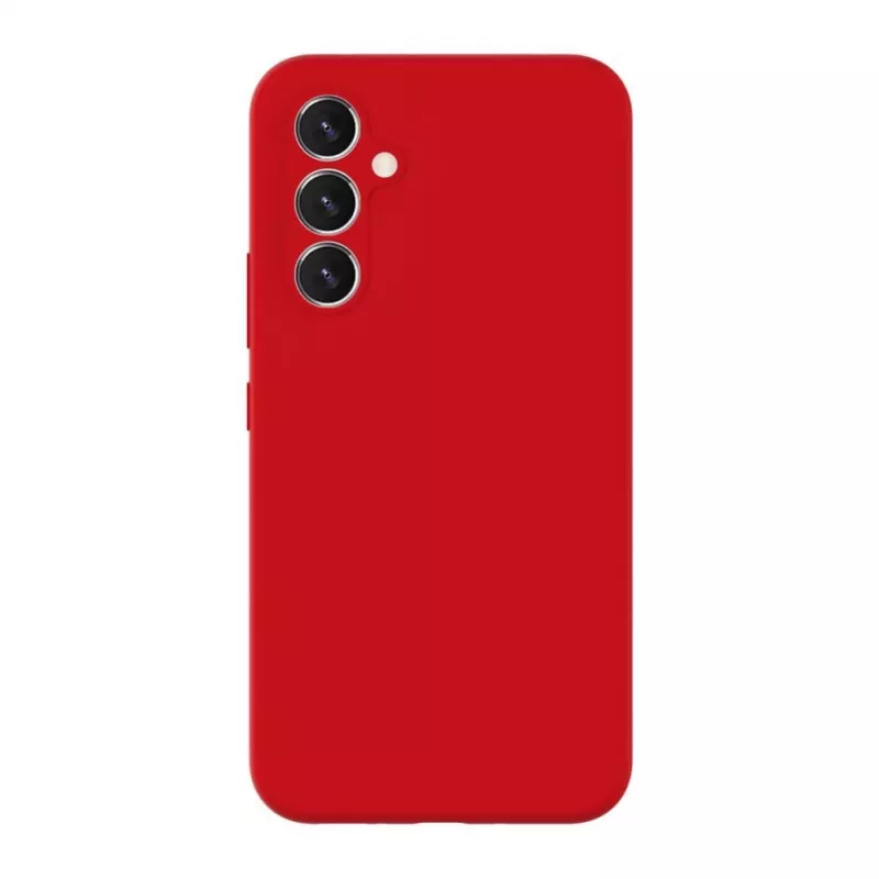 Capa de silicone Premium Soft Touch Evelatus para Samsung Galaxy A54 vermelho