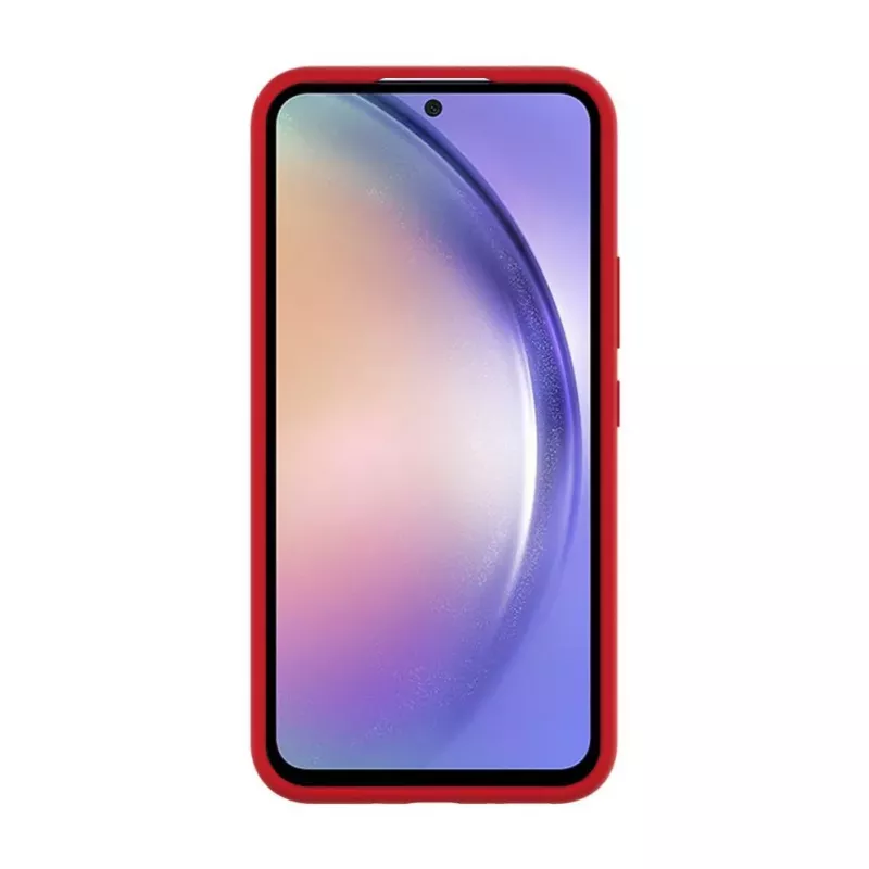 Capa de silicone Premium Soft Touch Evelatus para Samsung Galaxy A54 vermelho