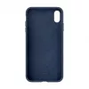 Capa de silicone Premium Soft Touch Evelatus para Apple iPhone Xs Max azul meia-noite