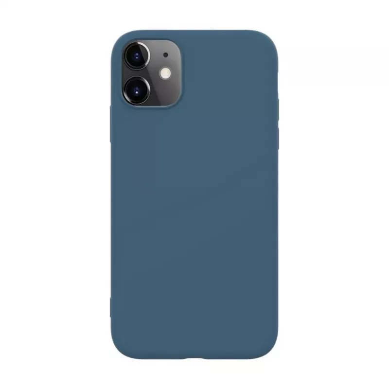 Capa de silicone Nano iLike para Apple iPhone 11 azul meia-noite