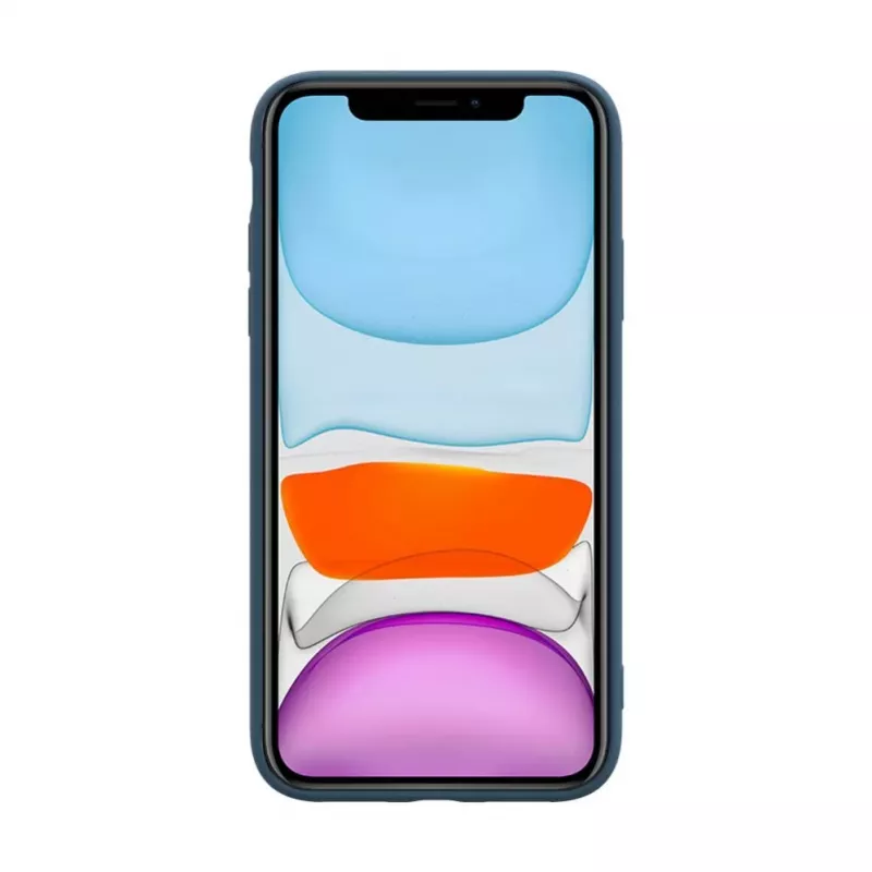 Capa de silicone Nano iLike para Apple iPhone 11 azul meia-noite