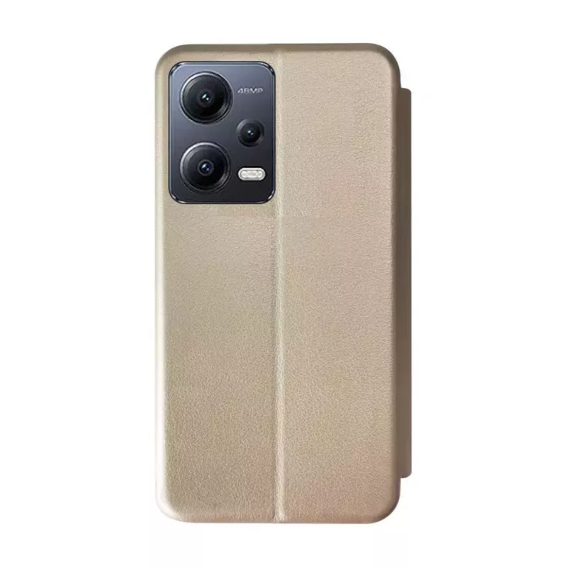 Capa tipo livro iLike para Xiaomi Redmi Note 12 / Poco X5 dourado