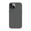 Capa de silicone Premium MagSafe Soft Touch Evelatus para Apple iPhone 13 prateado