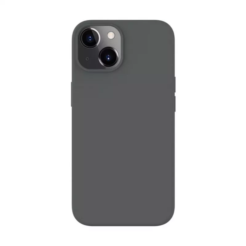 Capa de silicone Premium MagSafe Soft Touch Evelatus para Apple iPhone 13 prateado