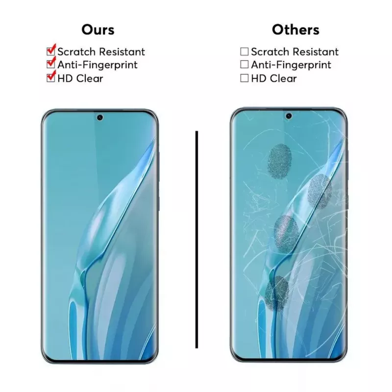 Evelatus Huawei P60 Protetor de ecrã 2.5D Full Cover vidro com cola japonesa antiestático