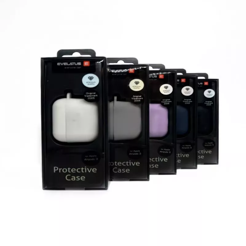 EVELATUS Apple AirPods 3 Capa de Silicone Roxo