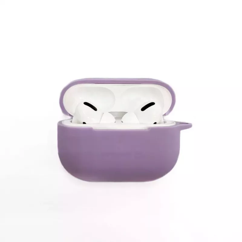 Capa de silicone Evelatus para Apple AirPods Pro 2 roxa