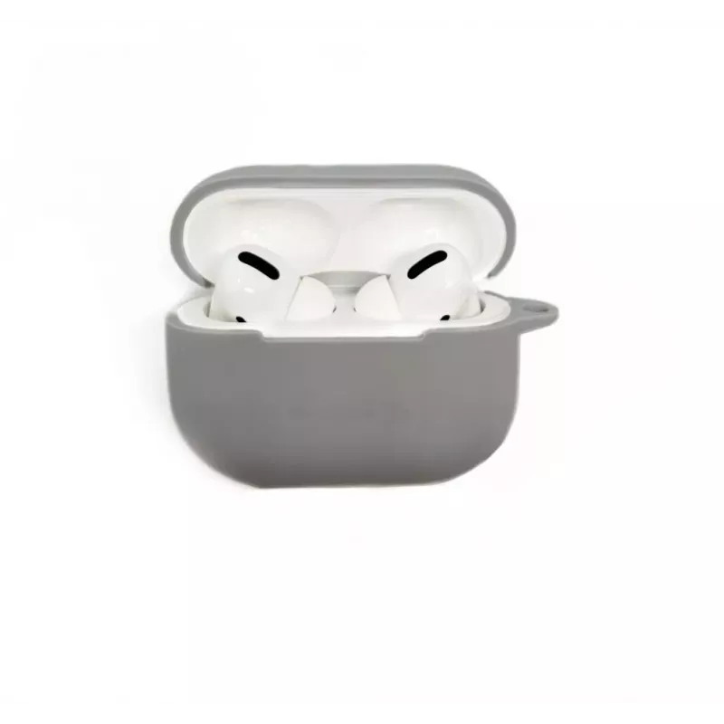 Capa de silicone Evelatus para Apple AirPods Pro 2 prateada