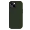 Capa de silicone Premium Soft Touch Evelatus para Apple iPhone 15 verde-azeitona escuro
