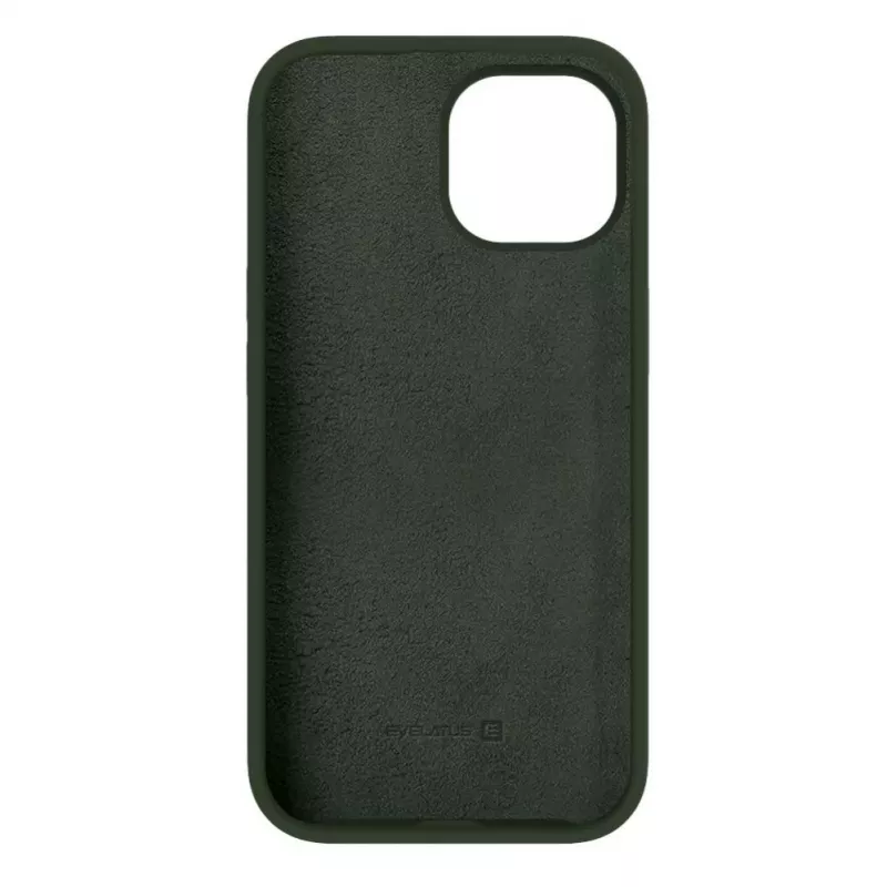 Capa de silicone Premium Soft Touch Evelatus para Apple iPhone 15 verde-azeitona escuro