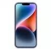 Capa de silicone Premium Soft Touch Evelatus para Apple iPhone 15 cinzento lavanda