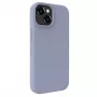 Capa de silicone Premium Soft Touch Evelatus para Apple iPhone 15 cinzento lavanda