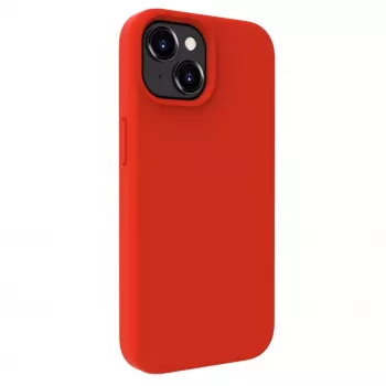 Capa de silicone Premium Soft Touch Evelatus para Apple iPhone 15 vermelha