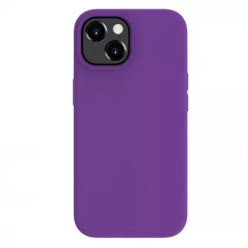 Capa de silicone Premium Soft Touch Evelatus para Apple iPhone 15 Plus roxo profundo