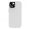 Capa de silicone Premium Soft Touch Evelatus para Apple iPhone 15 Plus branca