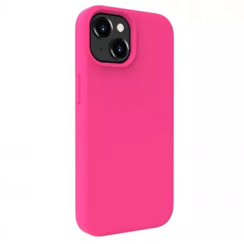 Capa de silicone Premium Soft Touch Evelatus para Apple iPhone 15 Plus rosa